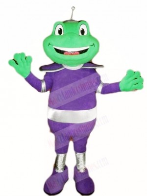 Frog in Purple Suit Mascot Costumes Animal