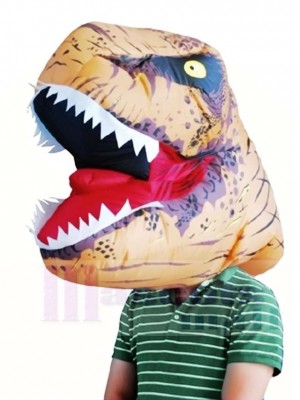 Jurassic World Inflatable Dinosaur Tyrannosaurus Rex Mask Headgear Only Halloween Christmas Xmas 