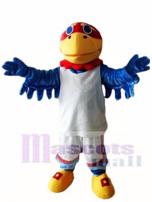 Kansas Ku Jayhawks Hawk Birds Mascot Costume 