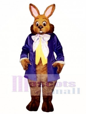 Easter Mr. Brown Bunny Mascot Costume