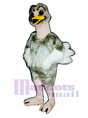 Cute Realistic Ostrich Mascot Costume