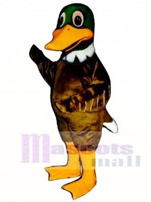 Cute Mallard Duck Mascot Costume