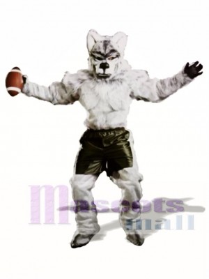 Cute Pro Wolf Mascot Costume