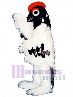 Cute Elegant Snow Bird Mascot Costume