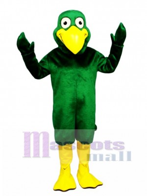 Cute Greenie Bird Mascot Costume