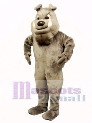 Cute Buster Bulldog Mascot Costume