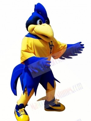 Motion Blue Rooster Big Bird Mascot Costume 