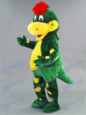 Green Dino Dinosaur Mascot Costume