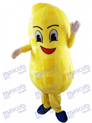 Yellow Peanut Mascot Costume Food Plant  