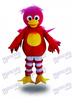 Red Duck Cartoon Mascot Adult Costume Animal 