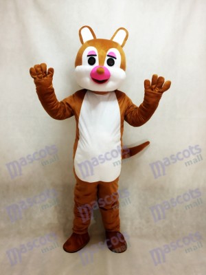 Pink Nose Squirrel Mascot Costume Animal