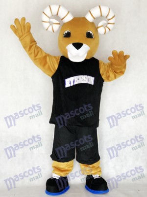 Sport Team Ram Ryerson Mascot Costume in Black Suit