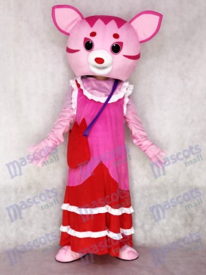 Fairy Pink Cat Adult Mascot Costume