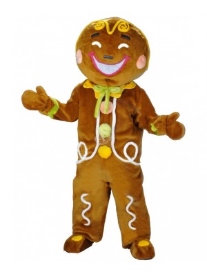 Cute Ginger Bread Man Mascot Costumes Xmas Christmas