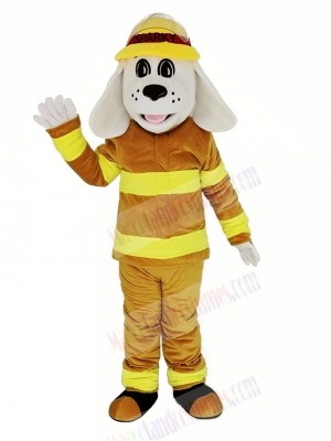 Sparky the Fire Dog with Tan Color Suit NFPA Mascot Costume