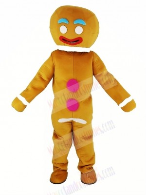 Gingerbread Man Mascot Costume Xmas Christmas