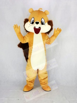 Cute Brown Squirrel Mascot Costume Cartoon