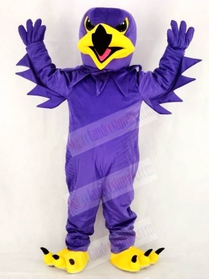 Purple Night Hawk Mascot Costume School