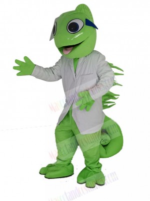 Chameleon Lizard Iguana Green Reptile Mascot Costume