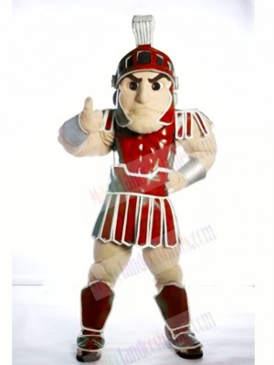 Red Spartan Trojan knight Sparty Mascot Costume Custom Fancy Costume Carnival Cosplay