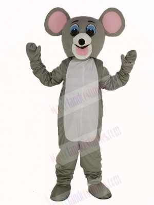 Light Gray Mouse Mascot Costume Adult