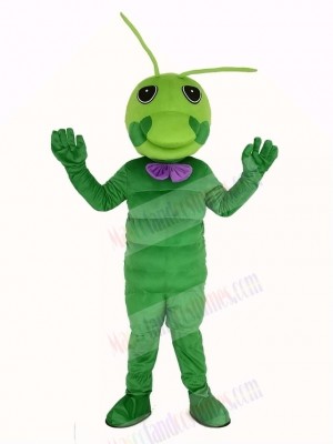 Green Worm Mascot Costume Animal