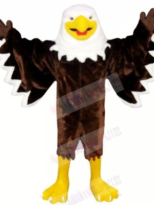 Smiling Brown Eagle Mascot Costumes Animal