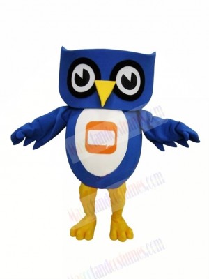 Lovely Blue Owl Mascot Costume Cheap	