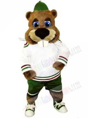 Sport Beaver with Big Nose Mascot Costumes Animal