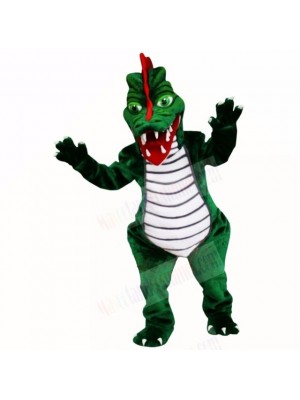 Green Dragon Mascot Costumes Adult