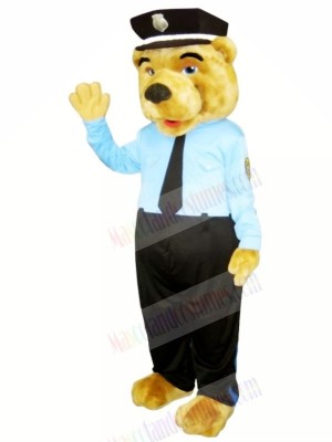 Policeman Bear Mascot Costumes Cartoon