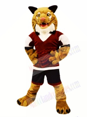 Strong Brown Wildcat Mascot Costumes Animal