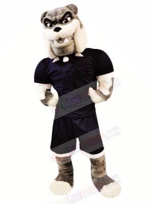 Strong Bulldog with Suit Mascot Costumes Adult