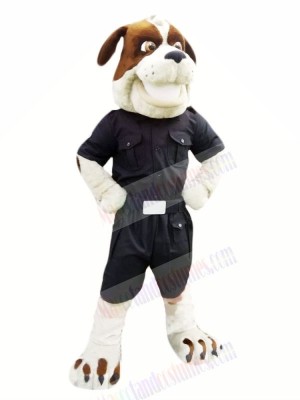 Strong Police Dog Mascot Costumes Cartoon