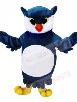 Blue and White Owl Mascot Costumes Animal