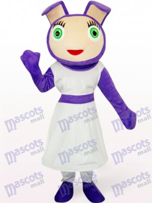 Cute Purple Mascot Costume
