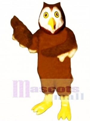Cute Horned Owl Mascot Costume