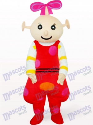 Red Female Beibei Anime Adult Mascot Costume