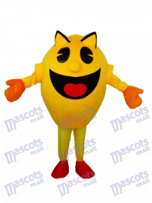 Yellow Superman Mascot Adult Costume