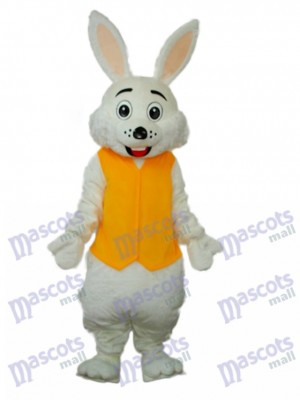 Easter Yellow Vest Rabbit Mascot Adult Costume
