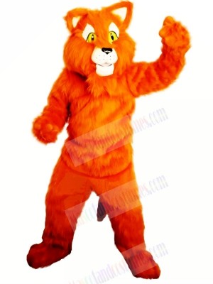 Orange Panther Mascot Costumes Adult