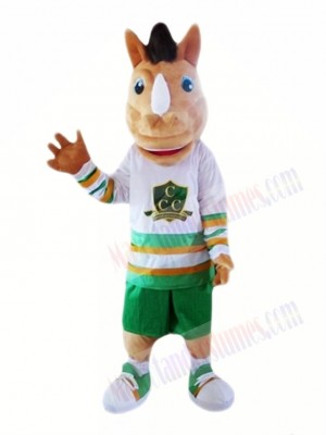 Brwon Unicorn Mascot Costumes Cartoonv