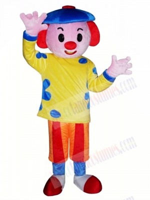 Cute Clown Mascot Costume