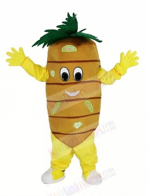 Orange Carrot Vegetable Mascot Costume Cartoon	