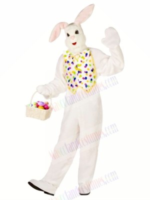 White Easter Bunny Adult Mascot Costumes Animal	