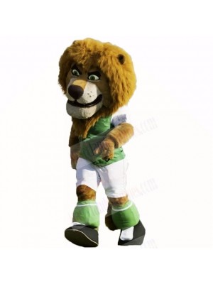 Green Football Lion Mascot Costumes Cartoon
