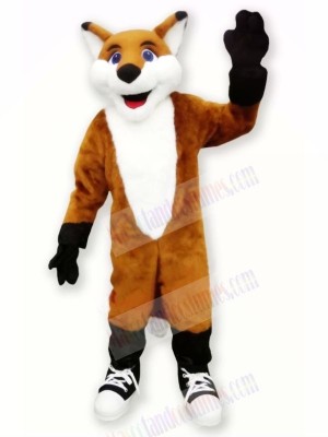 Smiling Fox Mascot Costumes Cartoon