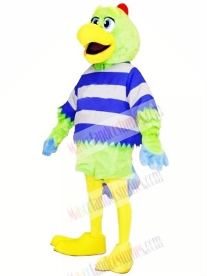 Green Parrot with Yellow Beak Mascot Costumes Animal