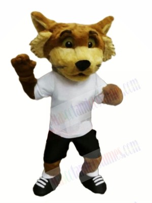 Fox with White T-shirt Mascot Costumes Animal
