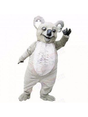 Smiling Grey Lightweight Koala Mascot Costumes Cartoon